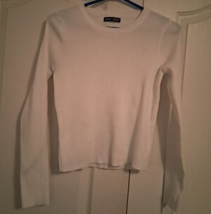 NEW White Long sleeved Sweater Top